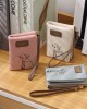 New cross-border new 2025 women's short wallet, cute cartoon, casual, soft PU, multifunctional, student coin purse, wholesale.