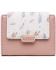 Pruti's new women's short wallet, fresh and stylish colorblock floral print, large capacity, student wallet Pruti's new women's short wallet, fresh and stylish colorblock floral print, large capacity, student wallet