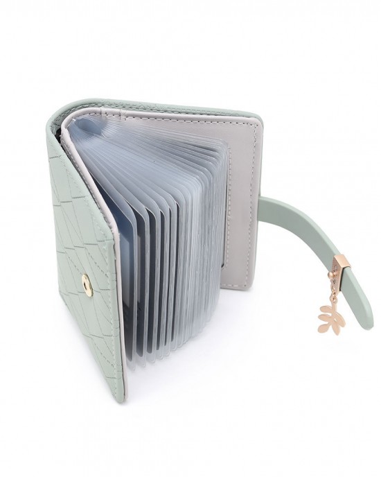 New RFID Card Holder, 2025 Anti-Magnetic and Anti-Theft Bank ID Card Holder, Korean Style, PU Check Buckle Storage Naka Bag New RFID Card Holder, 2025 Anti-Magnetic and Anti-Theft Bank ID Card Holder, Korean Style, PU Check Buckle Storage Naka Bag