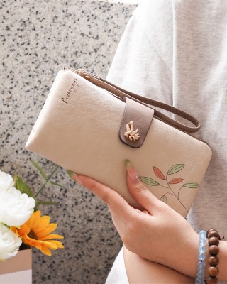 Lianbu New 2025 Wallet for Women, Long Multifunctional Large Capacity Clutch with Printed Buckle and Folding Zipper