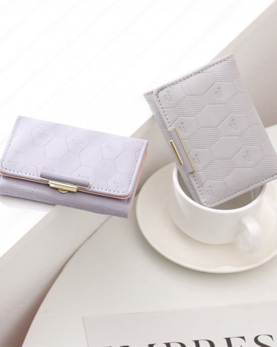 2025 new women's short wallet, Japanese and Korean style, three-fold, cute, fresh, simple student coin purse, in stock. 2025 new women's short wallet, Japanese and Korean style, three-fold, cute, fresh, simple student coin purse, in stock.