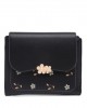 New Japanese and Korean style short women's wallet, stylish, printed, tri-fold, buckle, zipper, multifunctional coin purse, card holder New Japanese and Korean style short women's wallet, stylish, printed, tri-fold, buckle, zipper, multifunctional coin purse, card holder