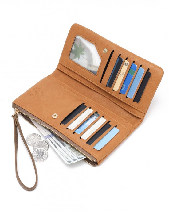 Lianbu New Women's Long Wallet, Bi-Fold Multi-Function Large-Capacity Zipper Clutch, PU Wallet, Wholesale Lianbu New Women's Long Wallet, Bi-Fold Multi-Function Large-Capacity Zipper Clutch, PU Wallet, Wholesale