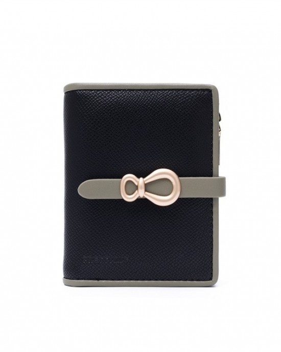 New Cross-Border Short Wallet, Simple and Contrast-Color Women's Fashionable Closure Folding Multifunctional Coin Purse New Cross-Border Short Wallet, Simple and Contrast-Color Women's Fashionable Closure Folding Multifunctional Coin Purse