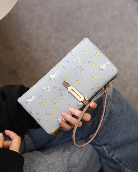 Factory-Supplied Wholesale Long Women's Wallets with Cute and Fresh Prints, Multifunctional Large Capacity Factory-Supplied Wholesale Long Women's Wallets with Cute and Fresh Prints, Multifunctional Large Capacity