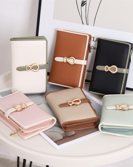 New Mid-Long Women's Wallet, Japanese and Korean Style, Simple and Versatile Folding Women's Clutch, Multifunctional Wallet New Mid-Long Women's Wallet, Japanese and Korean Style, Simple and Versatile Folding Women's Clutch, Multifunctional Wallet