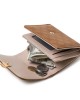 Pureti 2023 new women's short wallet, three-fold, floral hardware, fresh-looking, student coin purse. Coin purse and card holder Pureti 2023 new women's short wallet, three-fold, floral hardware, fresh-looking, student coin purse. Coin purse and card holder