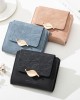 Ready Stock Wholesale Women's Short Wallet, Korean Fresh Leaf Buckle, Mini Student Coin Purse, Wholesale