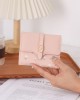 New Lovebu women's wallet, short, small, clear. New printed folding zipper and clasp multifunctional card and coin purse