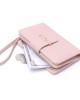 2025 solid color new wallet Women's medium-sized bag with a bow-knot, stylish, large capacity, small, fresh, and simple coin purse. 2025 solid color new wallet Women's medium-sized bag with a bow-knot, stylish, large capacity, small, fresh, and simple coin purse.