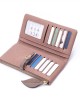 New cross-border women's long wallet, Korean style, fresh and simple, zippered and clasp, multifunctional, large capacity, clutch, coin purse. New cross-border women's long wallet, Korean style, fresh and simple, zippered and clasp, multifunctional, large capacity, clutch, coin purse.
