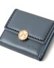 Lianbu Leather Goods 2022 New Women's Short Wallet, Japanese and Korean Tri-Fold Buckle, PU Soft Embroidered Student Wallet