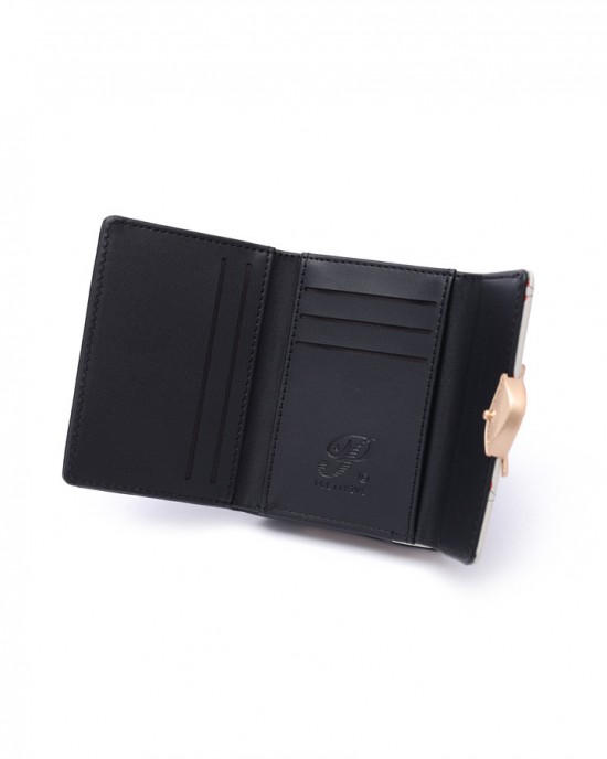 New women's wallet, printed, fresh and simple, foldable zippered and clasp, multifunctional, portable, women's wallet and coin purse. New women's wallet, printed, fresh and simple, foldable zippered and clasp, multifunctional, portable, women's wallet and coin purse.