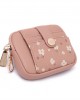 PRETTYZYS Korean-style, fresh and sweet printed, multi-card slot zippered mini women's coin purse with small hook PRETTYZYS Korean-style, fresh and sweet printed, multi-card slot zippered mini women's coin purse with small hook