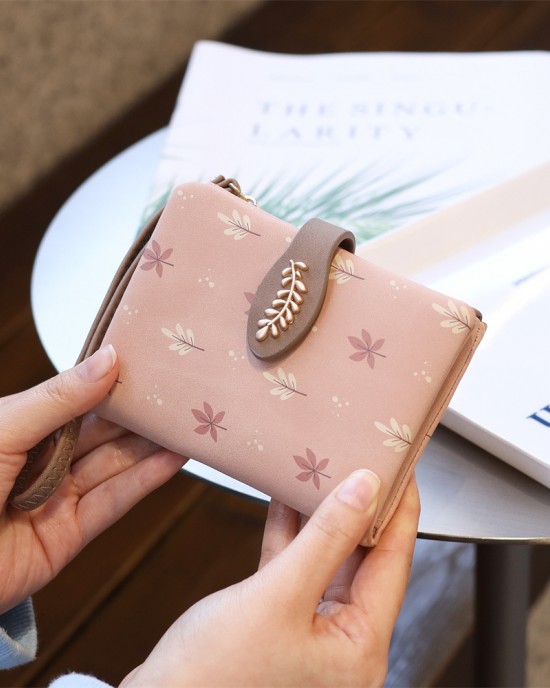 Pretty Women's Short Wallet, Korean-Style PU Printed Zippered Simple Zippered Coin Purse, In Stock Wholesale Pretty Women's Short Wallet, Korean-Style PU Printed Zippered Simple Zippered Coin Purse, In Stock Wholesale