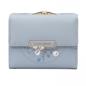 Hot Selling 2024 New Japanese and Korean Style Short Wallet, Small Fresh Tri-Folding Clip Bag for Women, Foldable Student Coin Purse