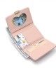 2025 new women's short wallet, Japanese and Korean style, three-fold, cute, fresh, simple student coin purse, in stock. 2025 new women's short wallet, Japanese and Korean style, three-fold, cute, fresh, simple student coin purse, in stock.