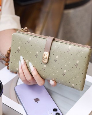 Lianbu new style Women's long wallet, large capacity, multifunctional phone bag, stylish printed clutch, wallet, purse