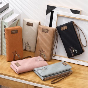 Lianbu New Women's Long Wallet, Bi-Fold Multi-Function Large-Capacity Zipper Clutch, PU Wallet, Wholesale