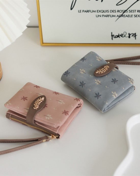 Pretty Women's Short Wallet, Korean-Style PU Printed Zippered Simple Zippered Coin Purse, In Stock Wholesale Pretty Women's Short Wallet, Korean-Style PU Printed Zippered Simple Zippered Coin Purse, In Stock Wholesale