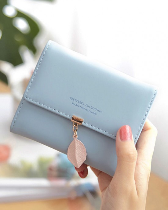Factory Wholesale Cross-Border Women's Short Wallet, Student Fashionable and Simple, Korean Style, Tri-Folding Multifunctional Coin Purse and Wallet Factory Wholesale Cross-Border Women's Short Wallet, Student Fashionable and Simple, Korean Style, Tri-Folding Multifunctional Coin Purse and Wallet