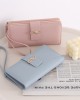 Lianbu new women's long wallet, Japanese and Korean style, fresh and simple, solid color, multi-card slots, student wallet. Lianbu new women's long wallet, Japanese and Korean style, fresh and simple, solid color, multi-card slots, student wallet.