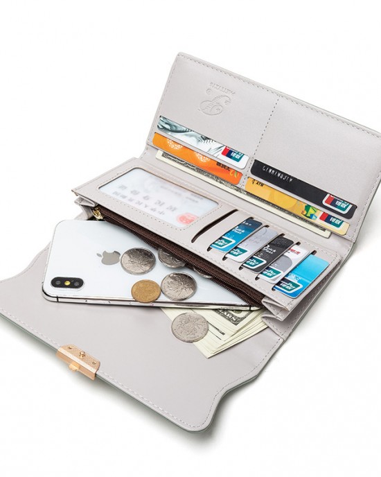 Prettyzys/Pretty's new women's long wallet, a stylish, foldable, PU, small, and fresh clutch. Prettyzys/Pretty's new women's long wallet, a stylish, foldable, PU, small, and fresh clutch.