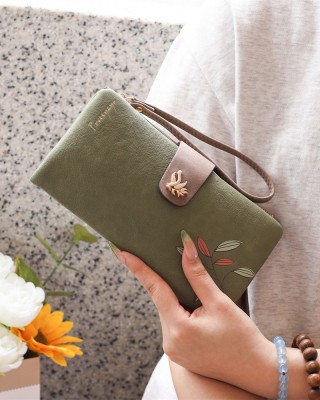 Lianbu New 2025 Wallet for Women, Long Multifunctional Large Capacity Clutch with Printed Buckle and Folding Zipper