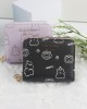 Lianbu Korean-style short Women's wallet, small, fresh, two-fold, buckle, zippered, printed wallet, student coin purse. Lianbu Korean-style short Women's wallet, small, fresh, two-fold, buckle, zippered, printed wallet, student coin purse.