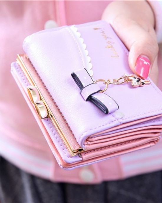 AliExpress Popular Women's Wallet with Short Bow Kitten Pendant Student Wallet, Taobao Hot Seller AliExpress Popular Women's Wallet with Short Bow Kitten Pendant Student Wallet, Taobao Hot Seller