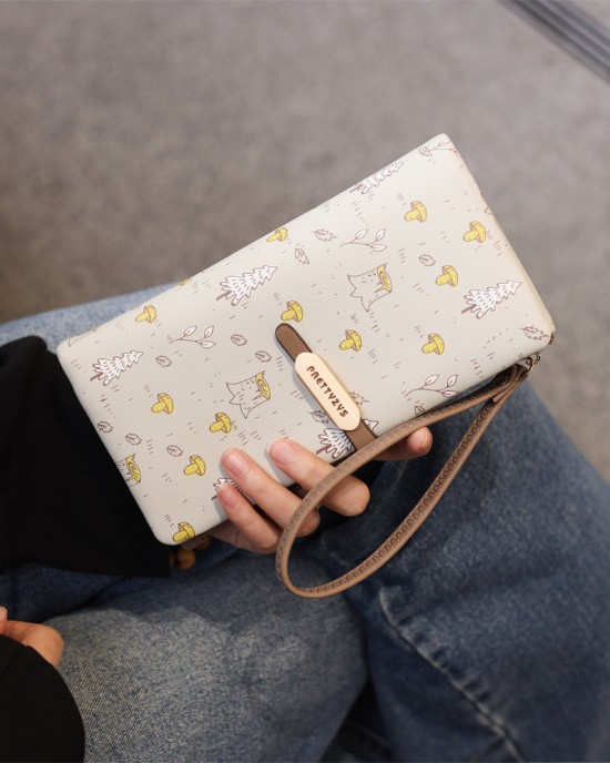 Factory-Supplied Wholesale Long Women's Wallets with Cute and Fresh Prints, Multifunctional Large Capacity Factory-Supplied Wholesale Long Women's Wallets with Cute and Fresh Prints, Multifunctional Large Capacity